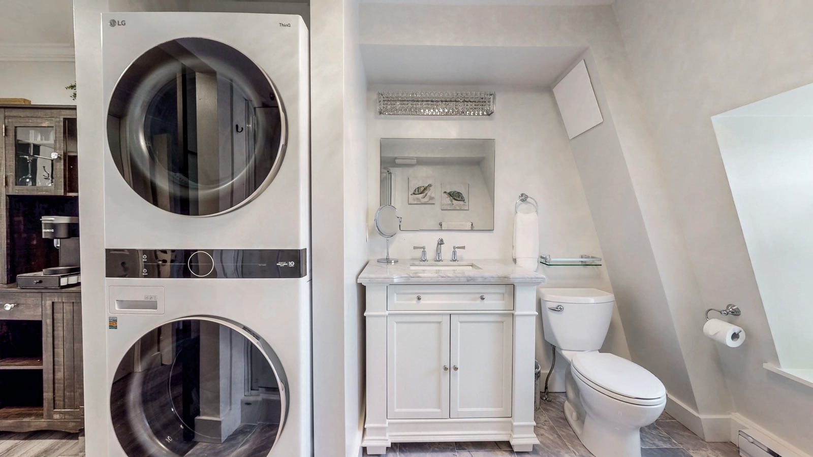 Upper-level laundry