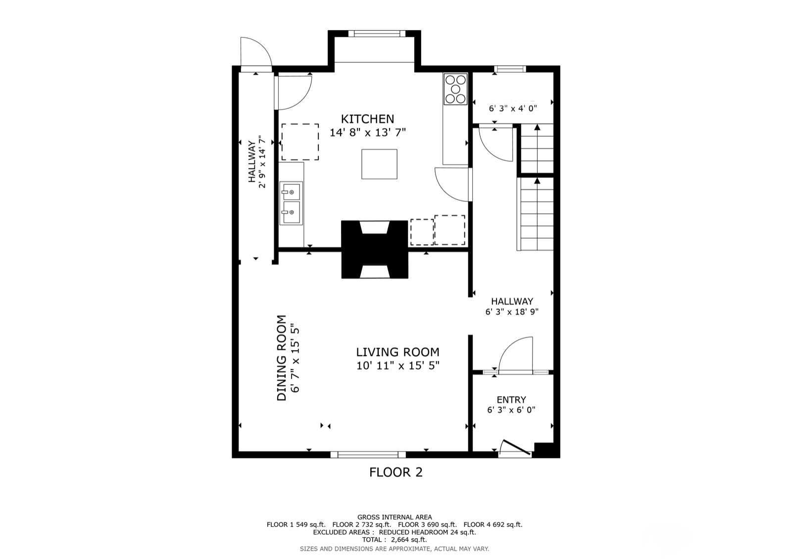 Main level floor plan